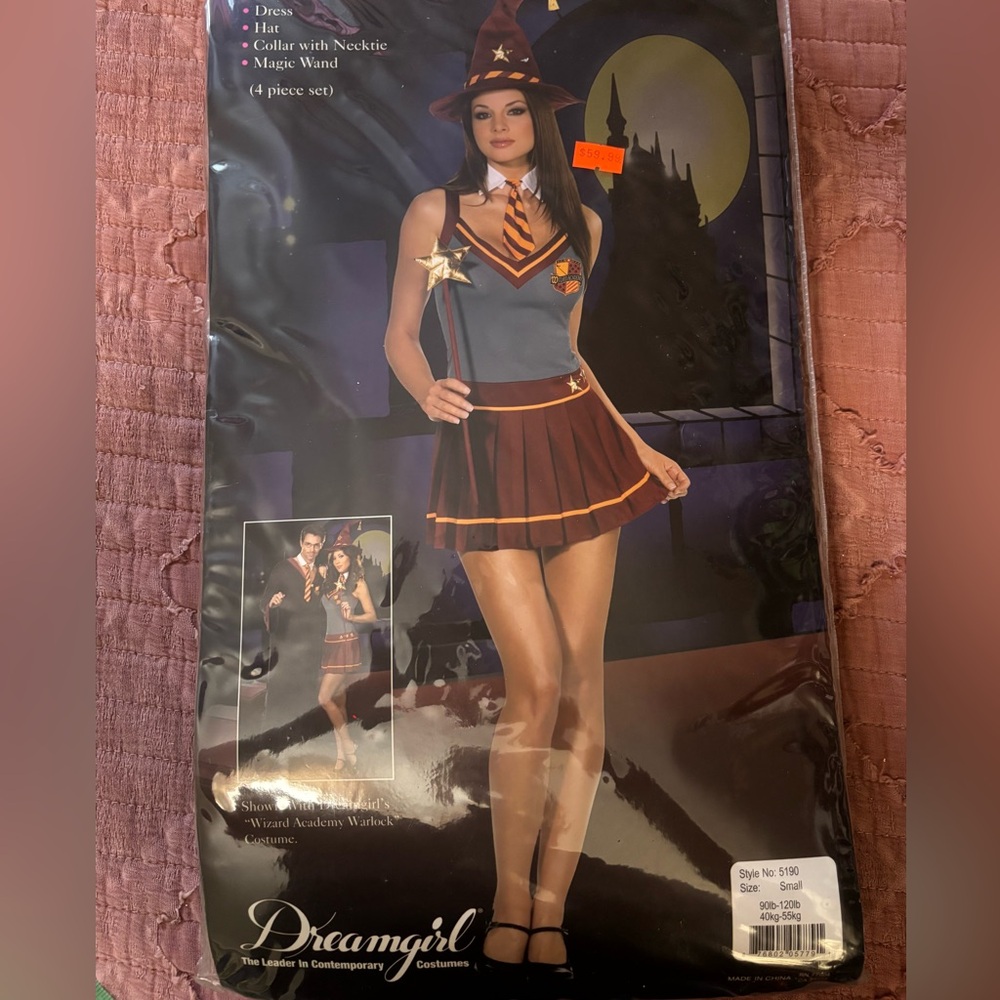 Dreamgirl Sexy Harry Potter Gryffindor Halloween Costume Size Small